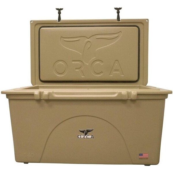Orca Cooler, 140 qt Cooler, Tan, Up to 10 days Ice Retention ORCT140 Zoro